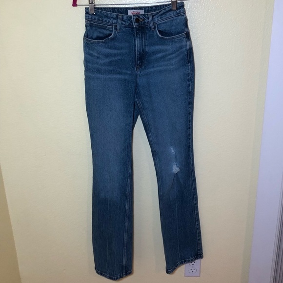 Womens Wrangler High Rise Bold Boot Cut Denim Jeans Cowgirl size 26X32 - Picture 2 of 7